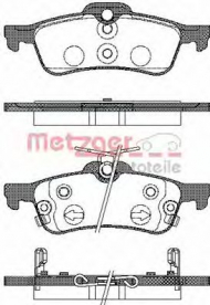 Комплект тормозных колодок METZGER 0862.02