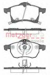 Комплект тормозных колодок METZGER 0683.02