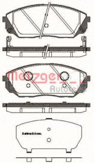 Комплект тормозных колодок METZGER 1041.12