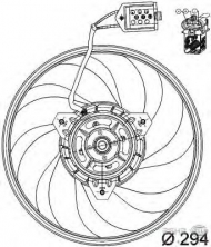 Вентилятор BEHR HELLA SERVICE 8EW 351 039-691