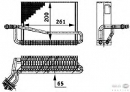 Испаритель BEHR HELLA SERVICE 8FV 351 211-551