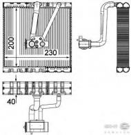 Испаритель BEHR HELLA SERVICE 8FV 351 330-711