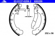 Комлект тормозных накладок ATE 03.0137-0259.2