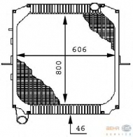 Теплообменник BEHR HELLA SERVICE 8MK 376 709-651