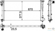 Теплообменник BEHR HELLA SERVICE 8MK 376 715-521