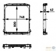 Теплообменник BEHR HELLA SERVICE 8MK 376 721-611