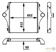 Теплообменник BEHR HELLA SERVICE 8ML 376 724-201