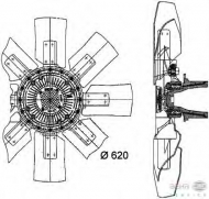 Вентилятор BEHR HELLA SERVICE 8MV 376 727-881