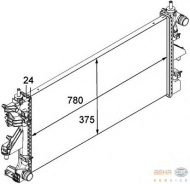 Теплообменник BEHR HELLA SERVICE 8MK 376 745-031