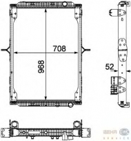 Теплообменник BEHR HELLA SERVICE 8MK 376 745-161