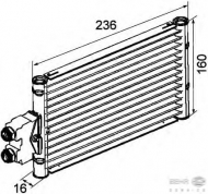Теплообменник BEHR HELLA SERVICE 8MO 376 747-201