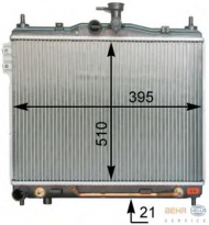 Теплообменник BEHR HELLA SERVICE 8MK 376 762-031