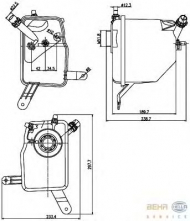 Резервуар BEHR HELLA SERVICE 8MA 376 789-731