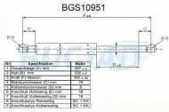 Газовая пружина BUGIAD BGS10951