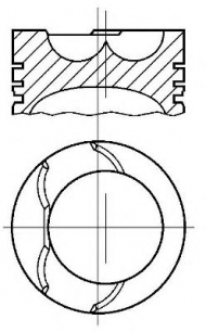 Поршень NÜRAL 87-960800-10