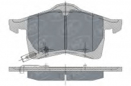 Комплект тормозных колодок SCT Germany SP 243