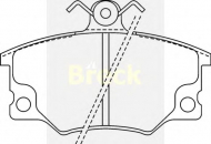 Комплект тормозных колодок BRECK 20833 00 701 10