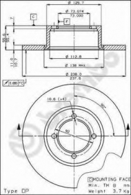 Тормозной диск BRECO BS 7009