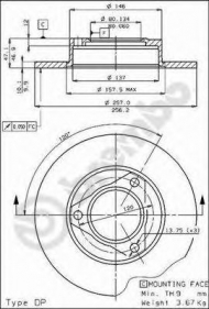 Тормозной диск BRECO BS 7031