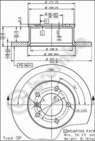 Тормозной диск BRECO BS 7422