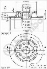 Тормозной диск BRECO BS 7512