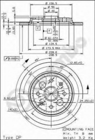 Тормозной диск BRECO BS 7513