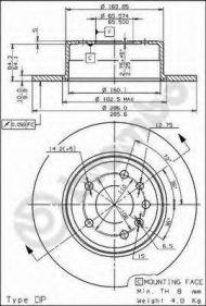 Тормозной диск BRECO BS 7585