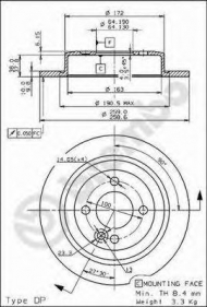 Тормозной диск BRECO BS 7622