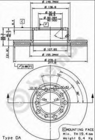 Тормозной диск BRECO BS 7869
