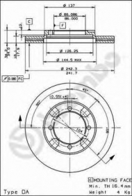 Тормозной диск BRECO BS 7928