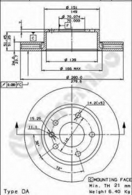 Тормозной диск BRECO BS 7978