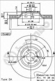 Тормозной диск BRECO BS 8493