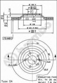 Тормозной диск BRECO BS 8494