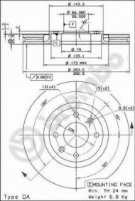 Тормозной диск BRECO BS 8535