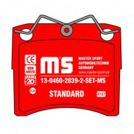 Комплект тормозных колодок MASTER-SPORT 13-0460-2839-2-SET-MS