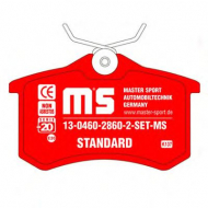Комплект тормозных колодок MASTER-SPORT 13-0460-2860-2-SET-MS