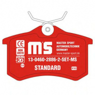 Комплект тормозных колодок MASTER-SPORT 13-0460-2886-2-SET-MS