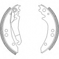 Комлект тормозных накладок WOKING Z4136.00