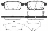 Комплект тормозных колодок WOKING P15713.02