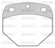 Комплект тормозных колодок WOKING JSA 7153.00
