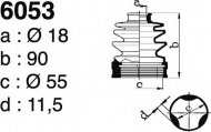 Комплект пыльника DEPA 6053