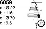 Комплект пыльника DEPA 6059