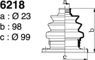 Комплект пыльника DEPA 6218