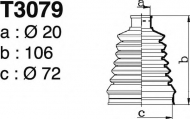 Комплект пыльника DEPA T3079
