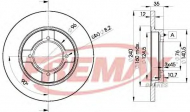 Тормозной диск FREMAX BD-6580
