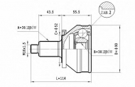 Шарнирный комплект STATIM C.012