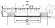 Тормозной диск ASHUKI T602-51