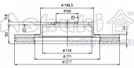 Тормозной диск ASHUKI S016-35