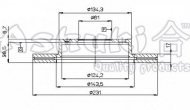 Тормозной диск ASHUKI H035-04