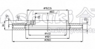 Тормозной диск ASHUKI H037-20